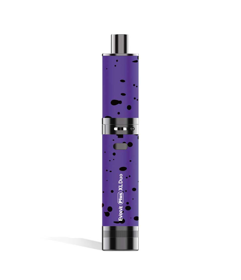 Purple Black Spatter dry mode Wulf Mods Evolve Plus XL Duo 2-in-1 Kit on white background