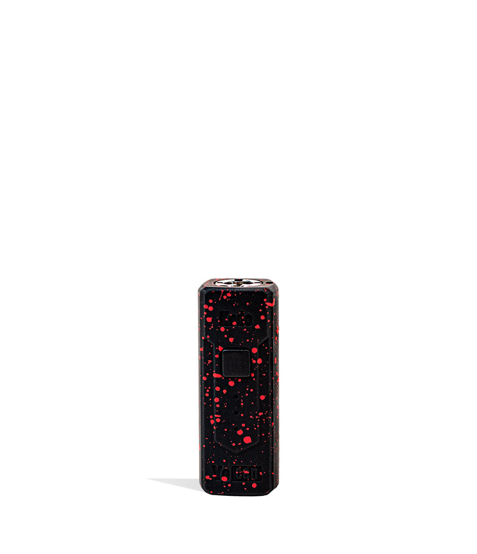 Black Red Spatter Wulf Mods KODO Cartridge Vaporizer on white background