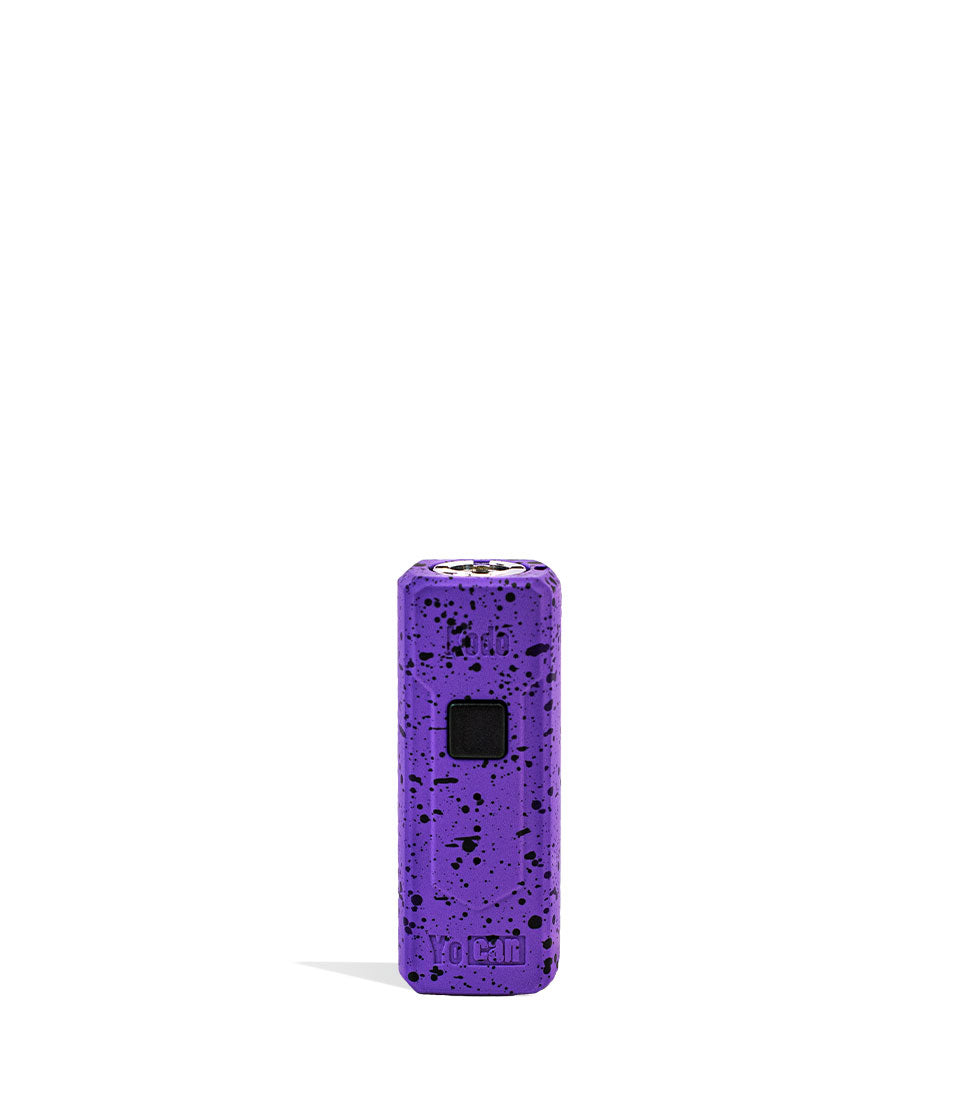 Purple Black Spatter Wulf Mods KODO Cartridge Vaporizer on white background