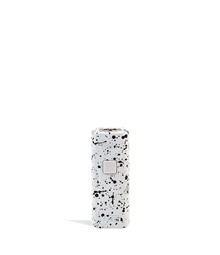 White Black Spatter Wulf Mods KODO Cartridge Vaporizer on white background