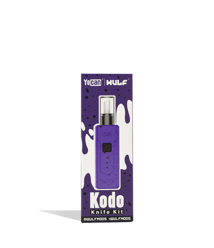 Purple Black Spatter packaging Wulf Mods KODO Hot Knife on white background