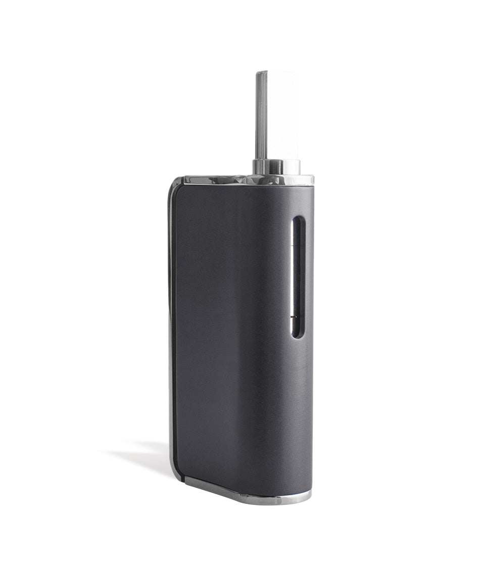 Gunmetal Wulf Mods Duo 2 in 1 Cartridge Vaporizer Side View on White Background